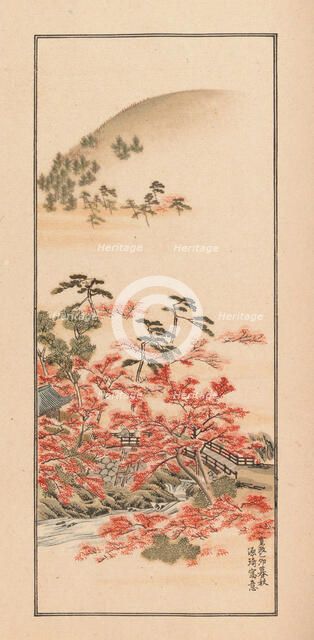 Shubi gakan (Drawing Methods for Aesthetic Pictures), 1889. Creator: Sakujiro, Nanbara (active 1889).