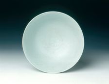 Shufu bowl with peacock amid scrolling peonies, early Ming dynasty, Hongwu period, China, 1368-1398