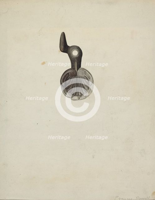Shutter Dog, 1935/1942. Creator: F. W. Powell.