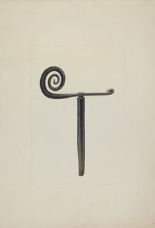 Shutter Fastener, 1935/1942. Creator: Unknown
