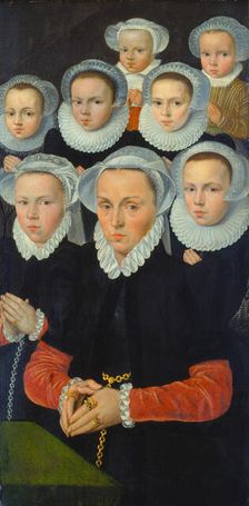 Shutter of an Altarpiece with Female Donors, c1570-1580. Creator: Flemish Master