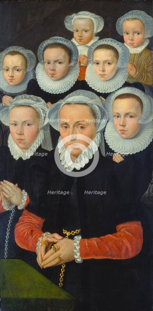 Shutter of an Altarpiece with Female Donors, c1570-1580. Creator: Flemish Master.