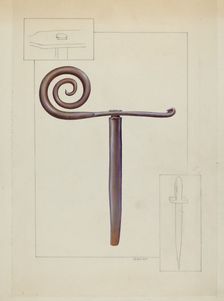 Shutter Stay, 1935/1942. Creator: Floyd R. Sharp