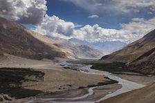 Shyok River, Nubra Valley, Ladakh, India, 2023. Creator: Peter Thompson