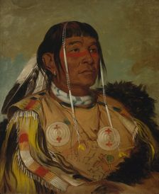 Sha-có-pay, The Six, Chief of the Plains Ojibwa, 1832. Creator: George Catlin