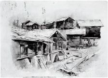 Shacks, 1899. Creator: Louis Michel Eilshemius
