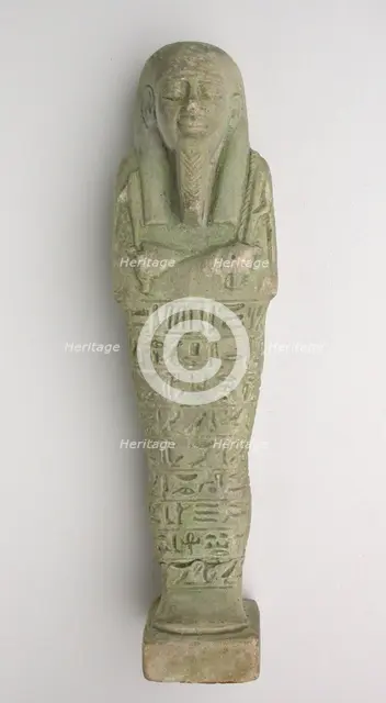 Shabti of Psamtek, Egypt, Late Period, Dynasty 26-31 (664-332 BCE). Creator: Unknown.