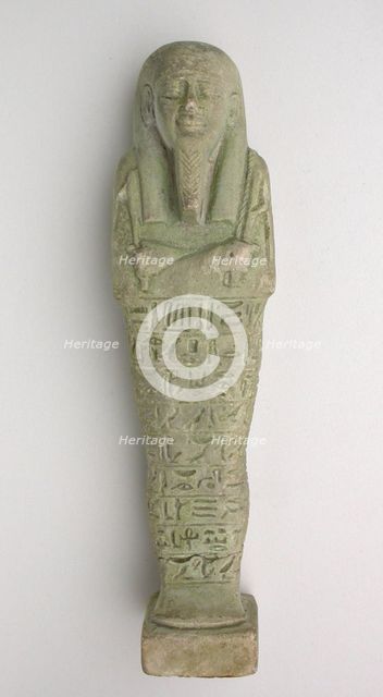 Shabti of Psamtek, Egypt, Late Period, Dynasty 26-31 (664-332 BCE). Creator: Unknown.