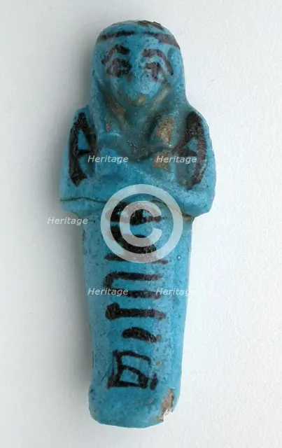 Shabti of Tchenetipet, Egypt, Third Intermediate Period, Dynasty 21 (1069 BCE-945 BCE). Creator: Unknown.