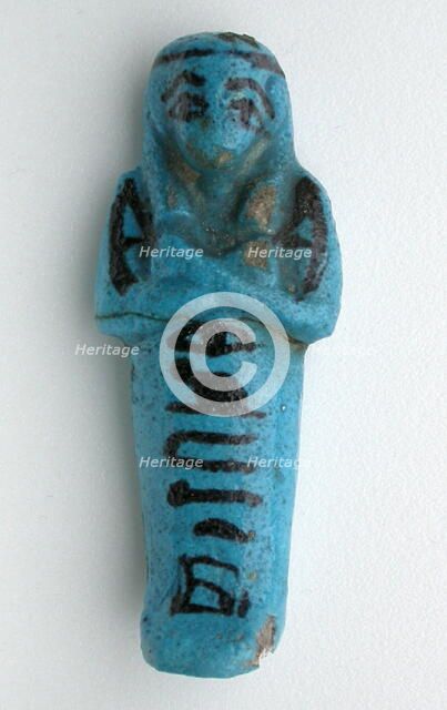 Shabti of Tchenetipet, Egypt, Third Intermediate Period, Dynasty 21 (1069 BCE-945 BCE). Creator: Unknown.