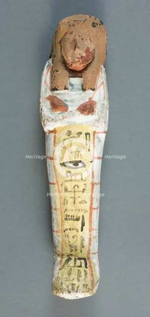 Shabti of the Singer of Amun Inhai, Egypt, New Kingdom, Dynasty 20 (about 1186-1069 BCE). Creator: Unknown.