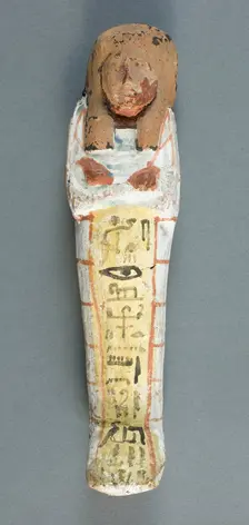 Shabti of the Singer of Amun Inhai, Egypt, New Kingdom, Dynasty 20 (about 1186-1069 BCE). Creator: Unknown