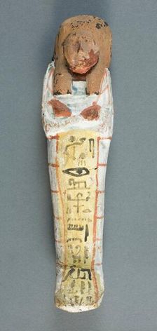 Shabti of the Singer of Amun Inhai, Egypt, New Kingdom, Dynasty 20 (about 1186-1069 BCE). Creator: Unknown