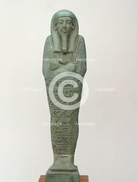 Shabti of Wahibreemakhet, Egypt, Late Period, Dynasty 26 (664-525 BCE). Creator: Unknown.