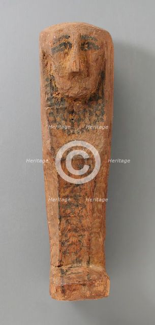 Shabti and Coffin, Middle Kingdom-Ptolemaic Period (2061-31 BCE). Creator: Unknown.