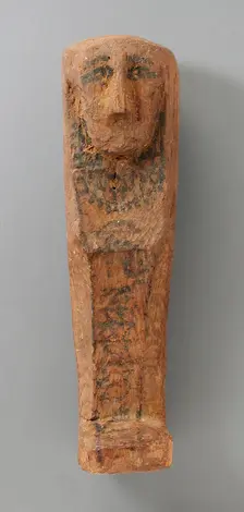 Shabti and Coffin, Middle Kingdom-Ptolemaic Period (2061-31 BCE). Creator: Unknown