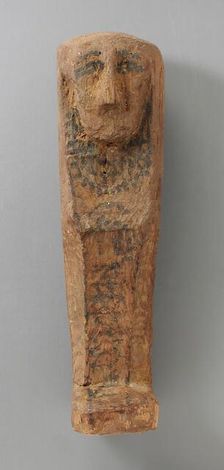 Shabti and Coffin, Middle Kingdom-Ptolemaic Period (2061-31 BCE). Creator: Unknown
