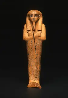 Shabti (Funerary Figurine) of Nebseni, Egypt, New Kingdom, Dynasty 18 (about 1570 BCE). Creator: Unknown