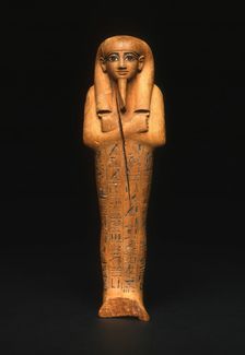 Shabti (Funerary Figurine) of Nebseni, Egypt, New Kingdom, Dynasty 18 (about 1570 BCE). Creator: Unknown