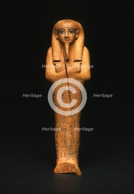 Shabti (Funerary Figurine) of Nebseni, Egypt, New Kingdom, Dynasty 18 (about 1570 BCE). Creator: Unknown.
