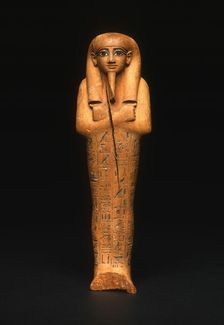 Shabti (Funerary Figurine) of Nebseni, Egypt, New Kingdom, Dynasty 18 (about 1570 BCE). Creator: Unknown