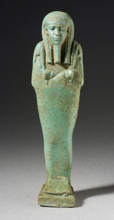 Shabti, Inscribed, 26th Dynasty Late Period, circa 600 BCE. Creator: Unknown