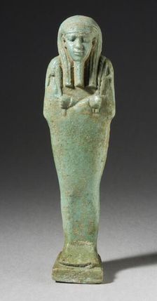 Shabti, Inscribed, 26th Dynasty Late Period, circa 600 BCE. Creator: Unknown