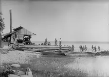 Shad fishing, between c1910 and c1915. Creator: Bain News Service