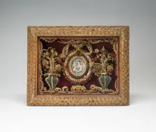 Shadow Box with Miniature of Saint Ursula, England, Late 17th to early 18th century. Creator: Unknown
