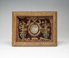 Shadow Box with Miniature of Saint Ursula, England, Late 17th to early 18th century. Creator: Unknown