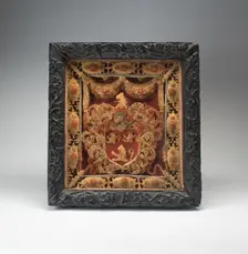 Shadow Box with Coat of Arms, England, Late 17th to early 18th century. Creator: Unknown