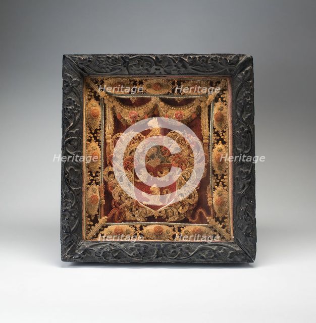 Shadow Box with Coat of Arms, England, Late 17th to early 18th century. Creator: Unknown.