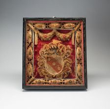 Shadow Box with Coat of Arms, England, Late 17th to early 18th century. Creator: Unknown
