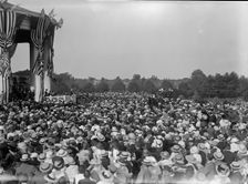 Shadow Lawn, Nj. - Summer White House, Notification Ceremonies, Crowd On Lawn, 1916. Creator: Harris & Ewing