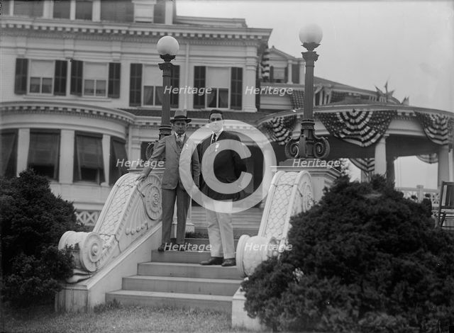 Shadow Lawn, Nj. - Summer White House, Notification Ceremonies, Steps, 1916. Creator: Harris & Ewing.