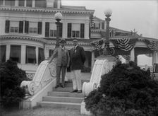 Shadow Lawn, Nj. - Summer White House, Notification Ceremonies, Steps, 1916. Creator: Harris & Ewing