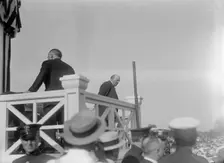 Shadow Lawn, Nj. - Summer White House, Notification Ceremonies, Sen. Ollie James, Right, 1916. Creator: Harris & Ewing