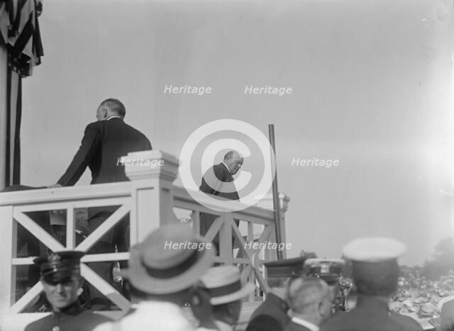 Shadow Lawn, Nj. - Summer White House, Notification Ceremonies, Sen. Ollie James, Right, 1916. Creator: Harris & Ewing.