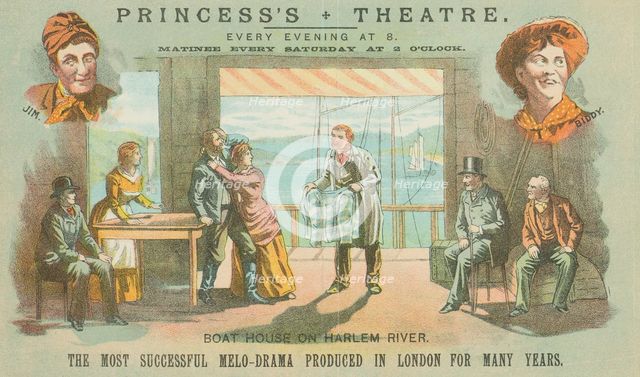Shadows of a Great City at the Princess's Theatre, 1887.  Creator: Unknown.
