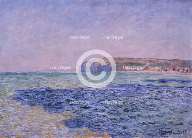 Shadows on the Sea. The Cliffs at Pourville, 1882. Artist: Monet, Claude (1840-1926)