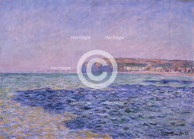 Shadows on the Sea. The Cliffs at Pourville, 1882. Artist: Monet, Claude (1840-1926)