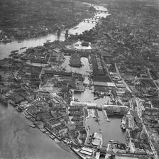 Shadwell Basin, Wapping, Tower Hamlets, London, 1963. Artist: Aerofilms