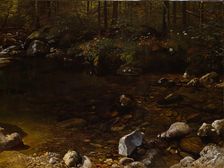 Shady Pool, White Mountains, New Hampshire, c. 1869. Creator: Albert Bierstadt