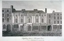 Shaftesbury House, Aldersgate Street, London, 1813. Artist: J Simpkins