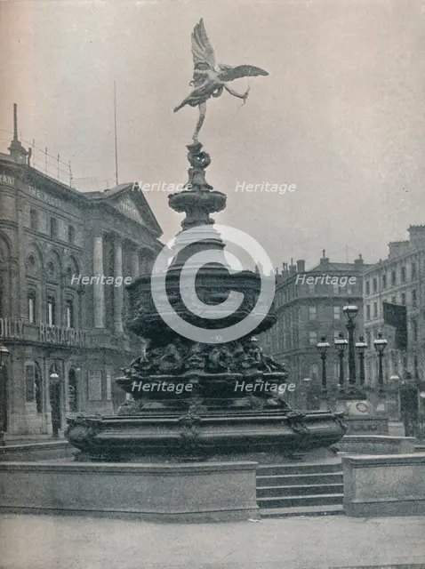 'Shaftesbury Memorial Fountain', c1909. Artist: Frederick Hollyer.