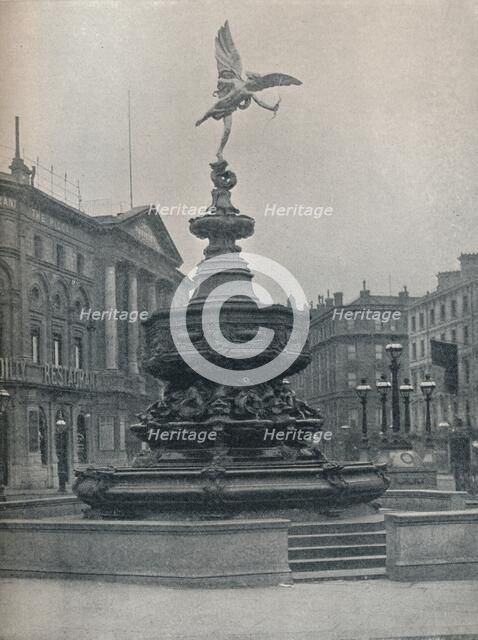 'Shaftesbury Memorial Fountain', c1909. Artist: Frederick Hollyer.