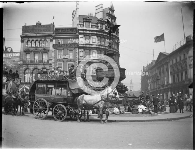 Shaftesbury Memorial Fountain, Piccadilly Circus, City of Westminster, London, 1895-1905. Creator: Charles William  Prickett.