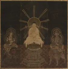 Shaka attended by Fugen and Monju, 1185-1333. Creator: Unknown