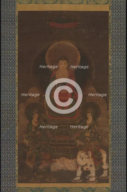 Shaka (Shakyamuni) Triad, 13th century. Creator: Unknown.