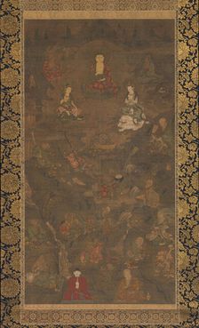 Shaka Triad and the Sixteen Rakan, 14th century. Creator: Unknown